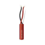 Carrete de Alambre 305 Metros / 2 x 16 AWG / Color Rojo / Tipo FPLR, CL3R, (UL) FT4 / Para Aplicaciones  en Sistemas de Detección de Incendio y Sistemas de Evacuación.
