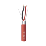 Bobina de 152 Metros de Alambre / 2 x 14 AWG / BLINDADO / Tipo FPLR / Color Rojo / Para Aplicaciones en Sistemas de Detección de Incendio y Sistemas de Evacuación