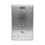 Intercomunicador IP, 2 líneas SIP, 2 relevadores con botón para llamada, anti-vandálico, IP65 e IK10, PoE