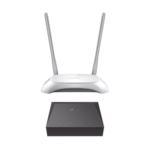 Kit de ONU Gigabit XZ000G3 con Router Inalámbrico WISP con Configuración de fábrica personalizable, 2.4 GHz, 300 Mbps, 4 Puertos LAN 10/100 Mbps, 1 Puerto WAN 10/100 Mbps, control de ancho de banda