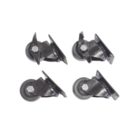 Juego de 4 Ruedas para Gabinetes Linkedpro Terminación R2 (2 con freno, 2 libres)