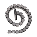 Portacable de tipo Cadena para Escritorio / Organizador de Cables Vertical Articulado / 1200mm de Longitud / Evita que los Cables se Enreden o Tensen al momento de Elevar la Altura