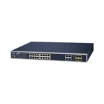 Switch Administrable 16 puertos 10/100/1000 802.3at PoE 230W y 4 puertos GigabitTP/SFP Combo